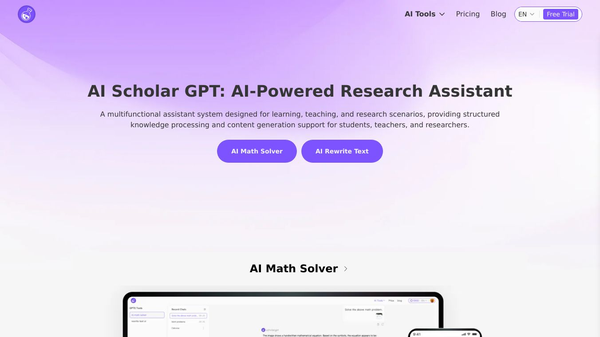 Scholar GPT AI: Advanced Research Assistant