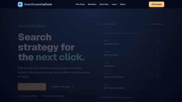 Search Learning Tools — AI SEO