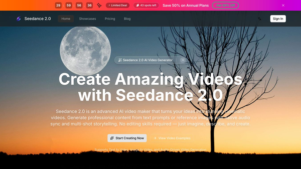 Seedance 2.0 AI Video Generator