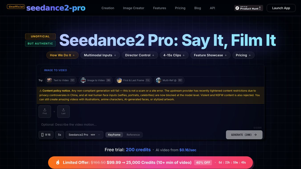 Seedance 2.0 AI Video Generator