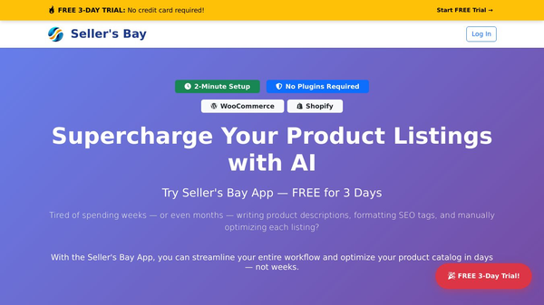 Seller’s Bay – AI SEO for Stores
