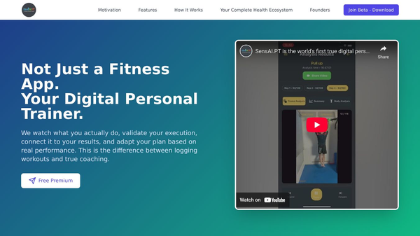 SensAI.PT - AI personal trainer