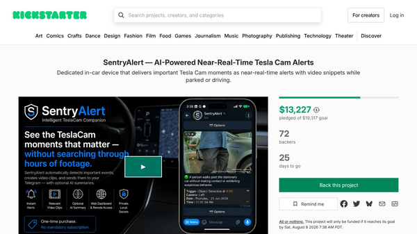 SentryAlert for Tesla