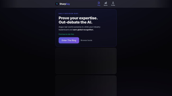 SharpSay - Battle AI & Rank