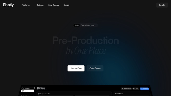 Shotly - Pre-Production Software
