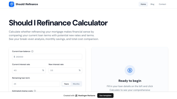 Should I Refinance