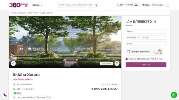 Siddha Serena New Town Kolkata