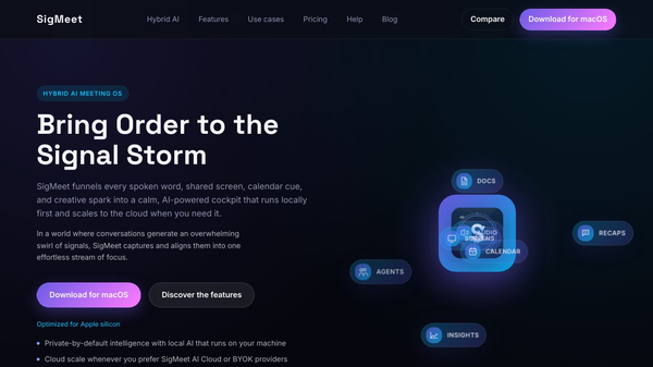SigMeet -Bring Order to the Signal Storm