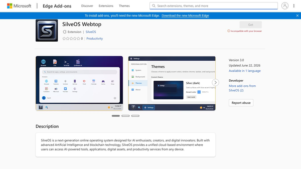 SilveOS Webtop Edge Add-on
