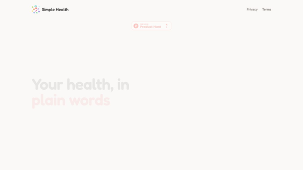 Simple Health — AI Health