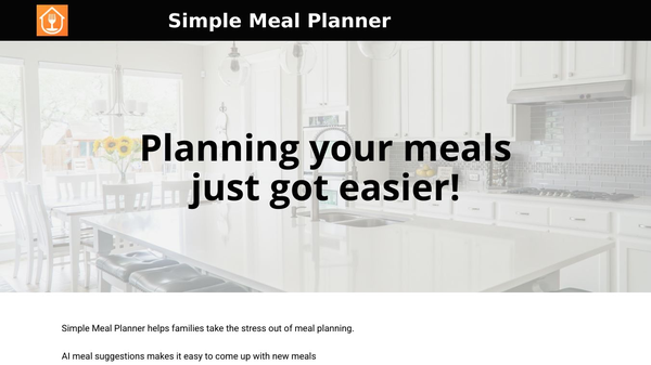 Simple Meal Planner