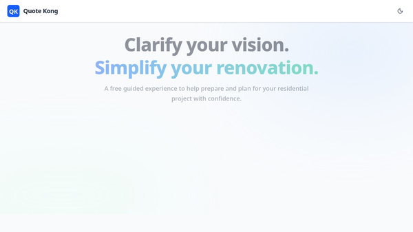 Simplify and Clarify your renovation