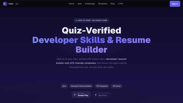 Skeelzy | Skills and Resume Builder