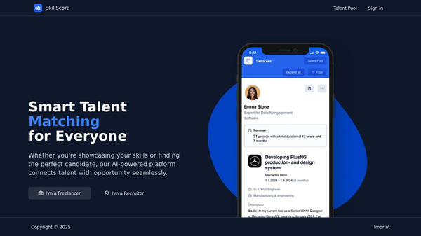 SkillScore - AI Talent Matching