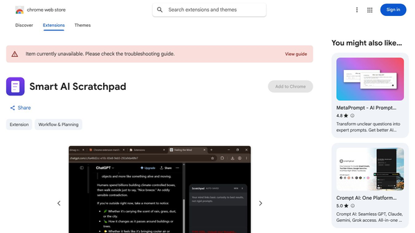 Smart AI Scratchpad