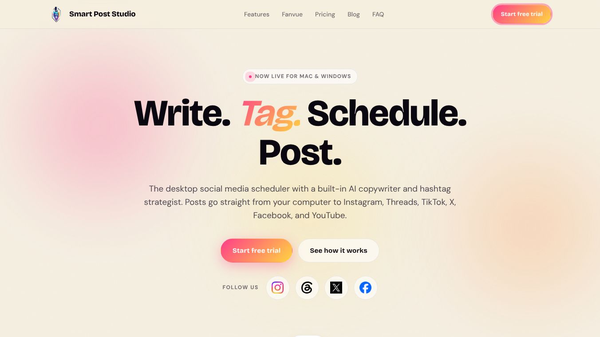 Smart Post Studio — AI powered Desktop
