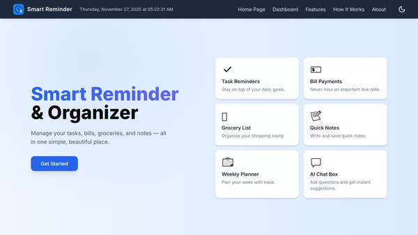 Smart Reminder & Organizer