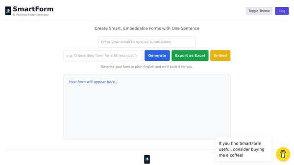 SmartForm – AI-Powered Form Generator