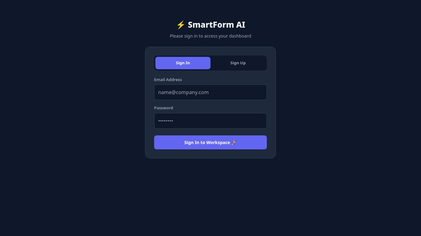 SmartForm AI