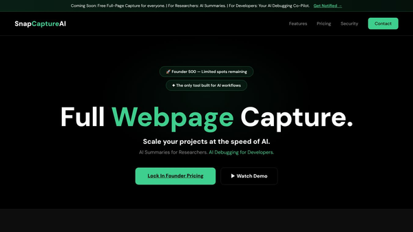 Snapcapture AI — AI Debugging Copilot