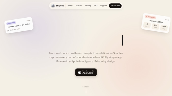 Snaptek - AI Notes & Tracking