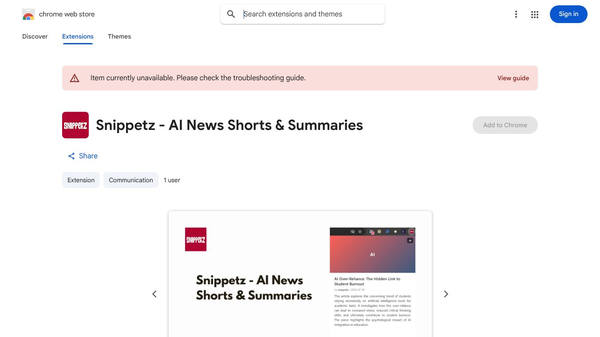 Snippetz - AI News Shorts & Summaries