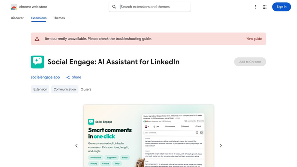 Social Engage: AI Assistant for LinkedIn