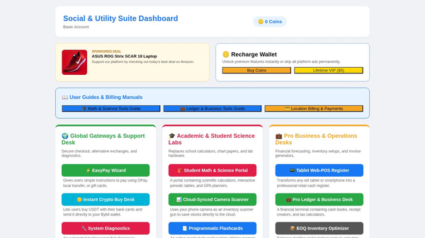 Social & Utility Suite