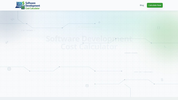 Software Development Cost Calculator