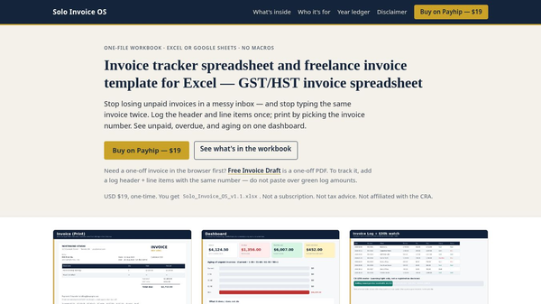 Solo Invoice OS