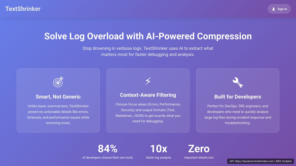 Solve Log Overload with AI-Powered Compression