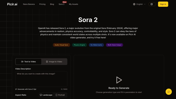 Sora 2 AI Video Generator