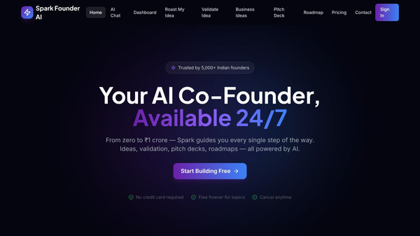 SPARK FOUNDER AI -YOUR CO FOUNDER