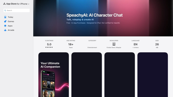 SpeachyAI: AI Character Chat
