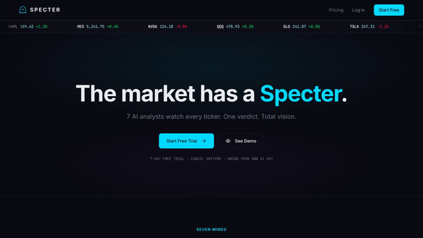Specter — Market Intelligence Terminal