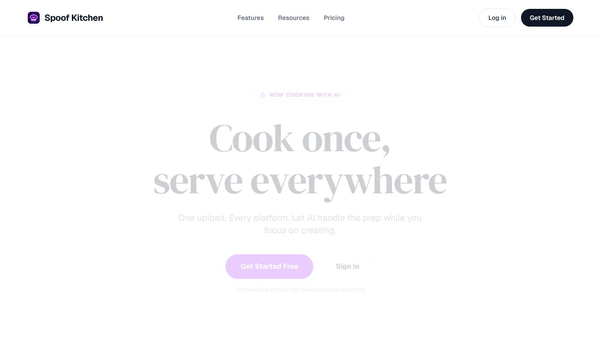 Spoof Kitchen (Pre-launch)