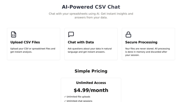 SpreadsheetConvo CSV AI