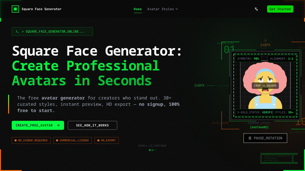 Square Face Generator