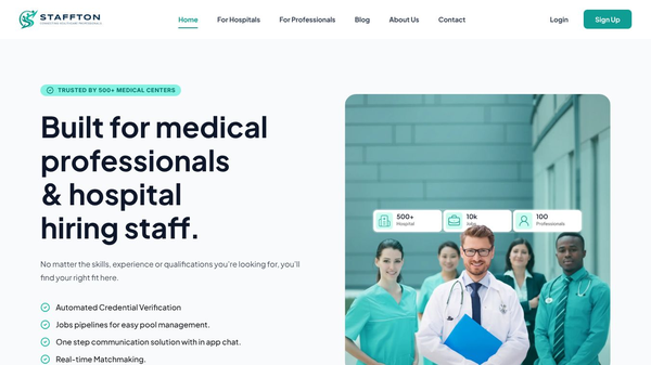 Staffton - Health Recruitment Platform