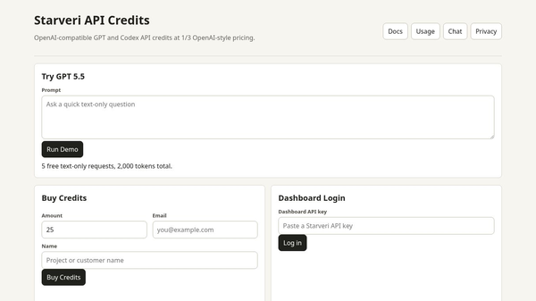 Starveri API