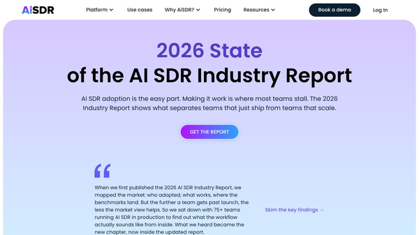 State of AI SDR Industry 2026