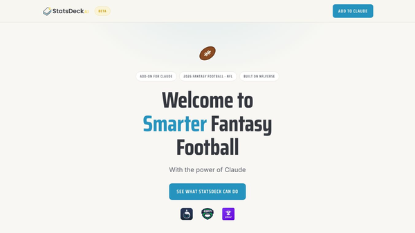 StatsDeck — Smarter Fantasy Football