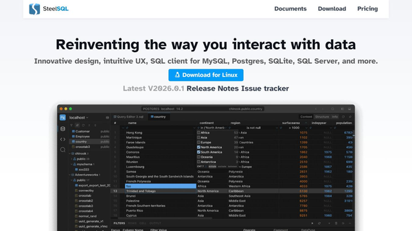 SteelSQL Database Management Tools