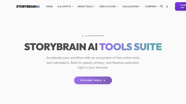 StoryBrain AI Tools Suite