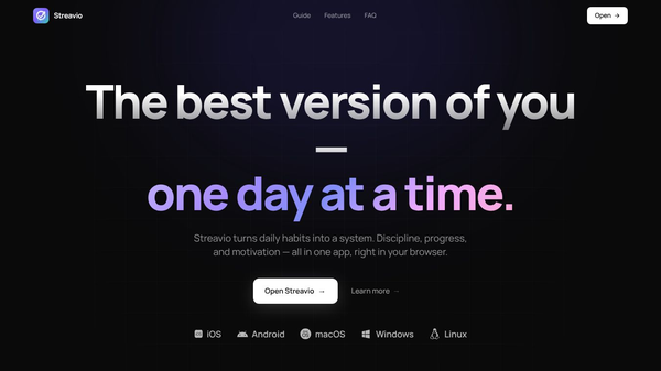 Streavio — Habit Tracker
