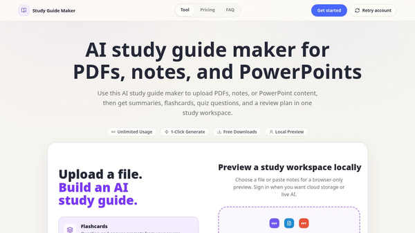 Study Guide Maker