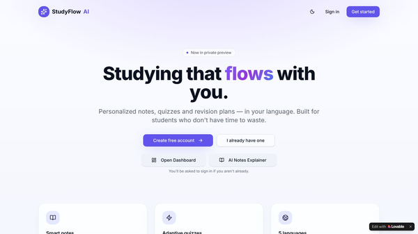 StudyFlow AI