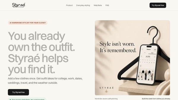 Styrae | digital wardrobe & ai stylist