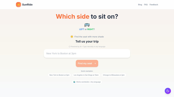 SunRide – Shadiest Bus Seat Finder