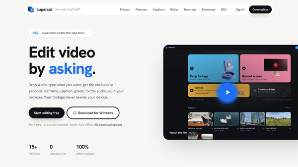 Supercut - AI Video Editor